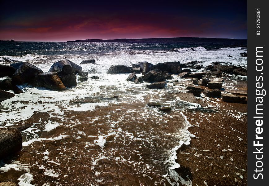 Before the storm. Marine HDR landscape