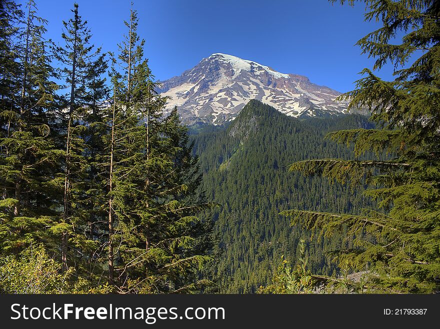 Mount Rainier located in Washington State