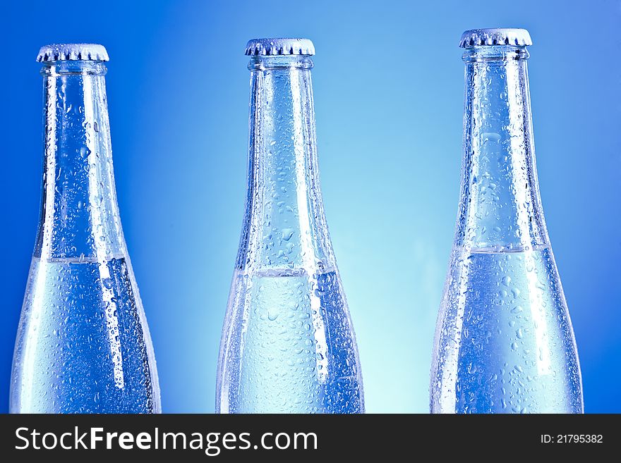 Soda bottles with caps