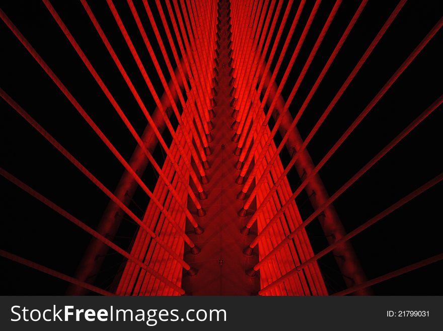 A shot of a bridge in putrajaya kuala lumpur malaysia