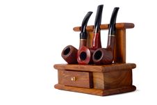 Stand With Tobacco-pipes Stock Image Stand With Tobacco-pipes Stock Image