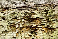 Very Old Brick Wall Royalty Free Stock Photography Very Old Brick Wall Royalty Free Stock Photography