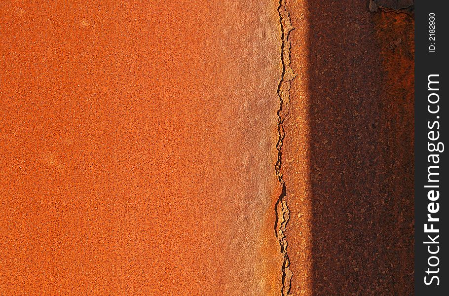 Rusty Iron on a weathered girder