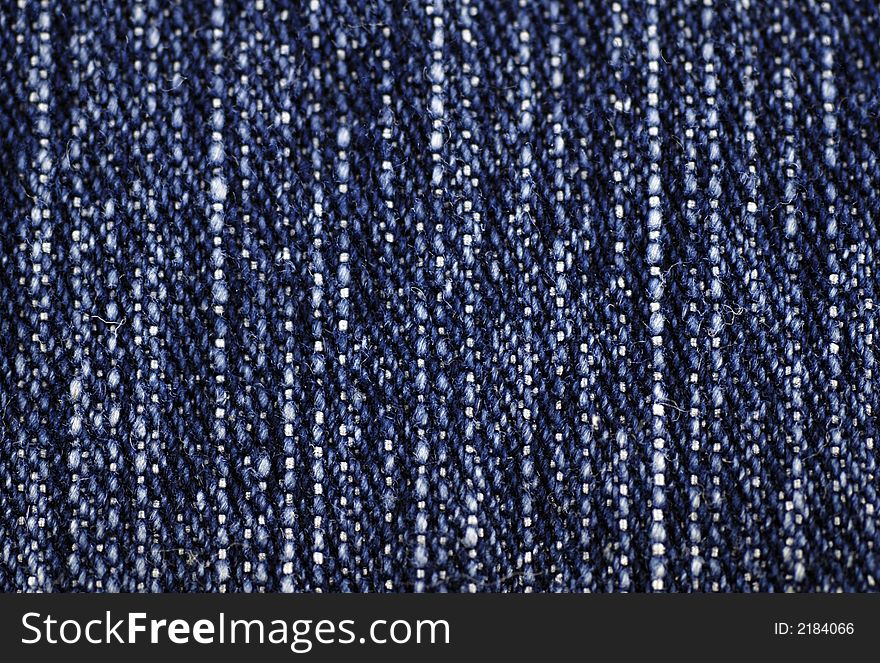 Macro of jeans material texture