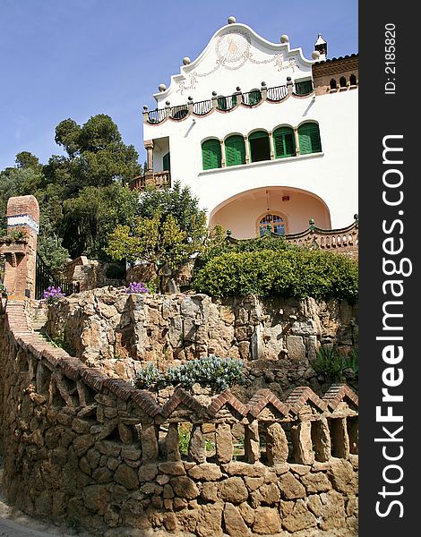 House of Gaudi in Barcelona near Parc GÃ¼ell