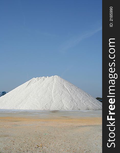 Close up of a mountain of salt. Close up of a mountain of salt