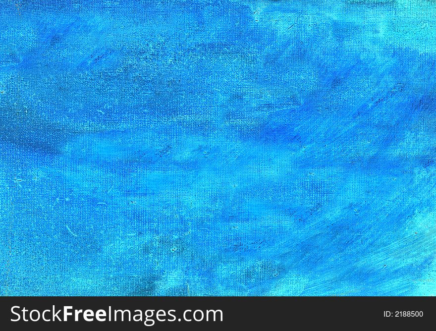 Blue abstract painted