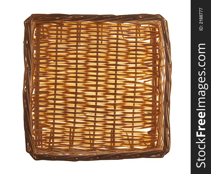 Rattan pattern texture of a basket close up