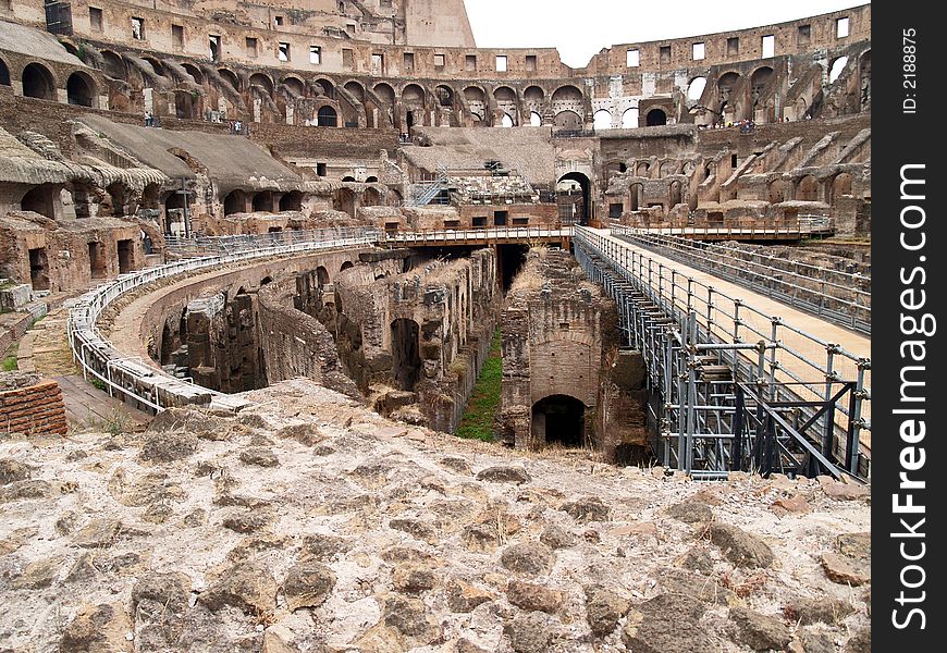 The Inside View Of Colosseum