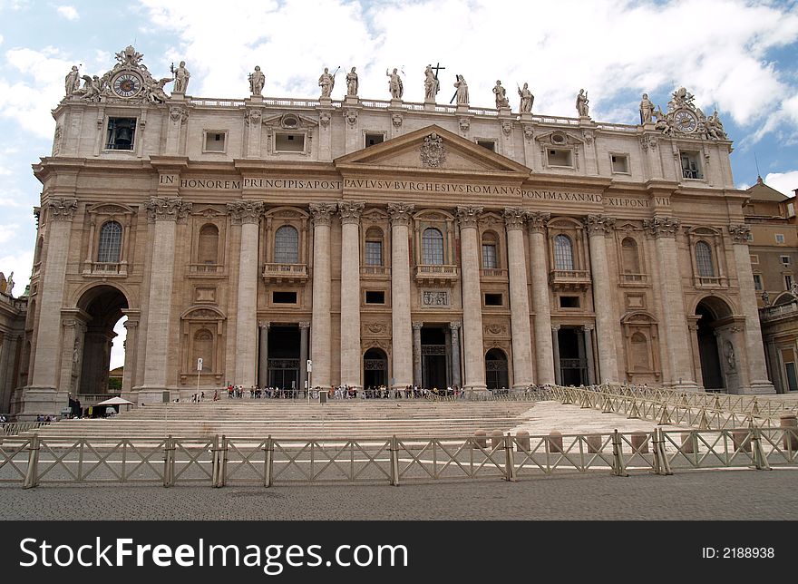 The St. Peter's Square in Vatican City, Rome