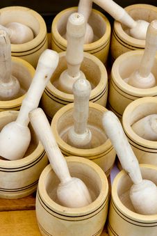 Wood Pestle Group Stock Images Wood Pestle Group Stock Images