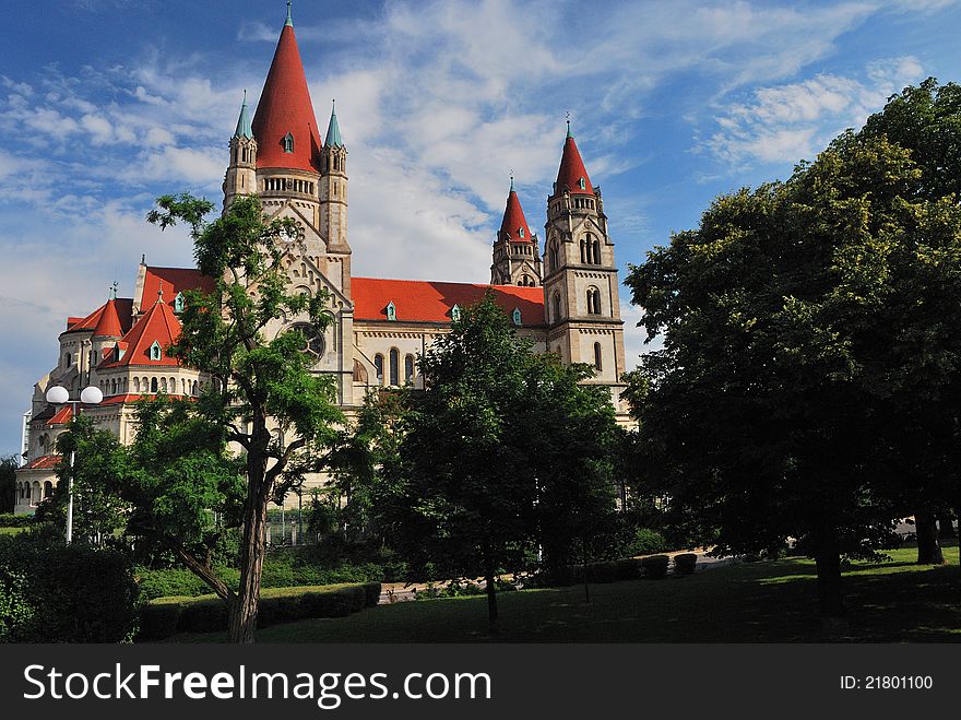 Beautiful church towers in vienna mexico space with many. Beautiful church towers in vienna mexico space with many