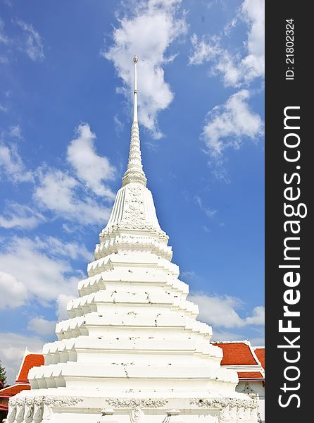 White Pagoda In Bangkok