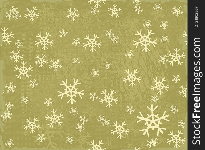 Seamless Background With Snowflakes