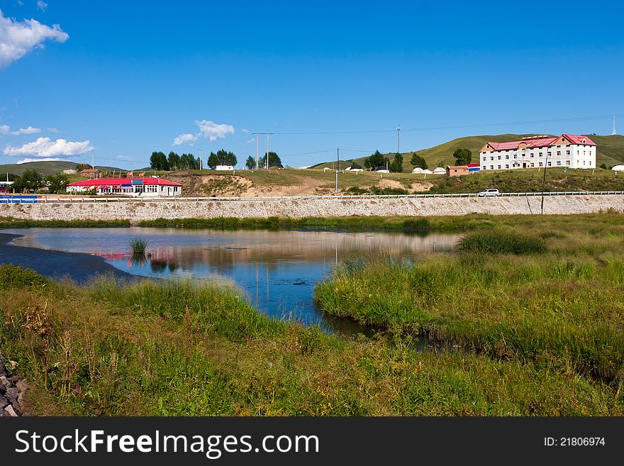 Prairie town in Hobei province, China