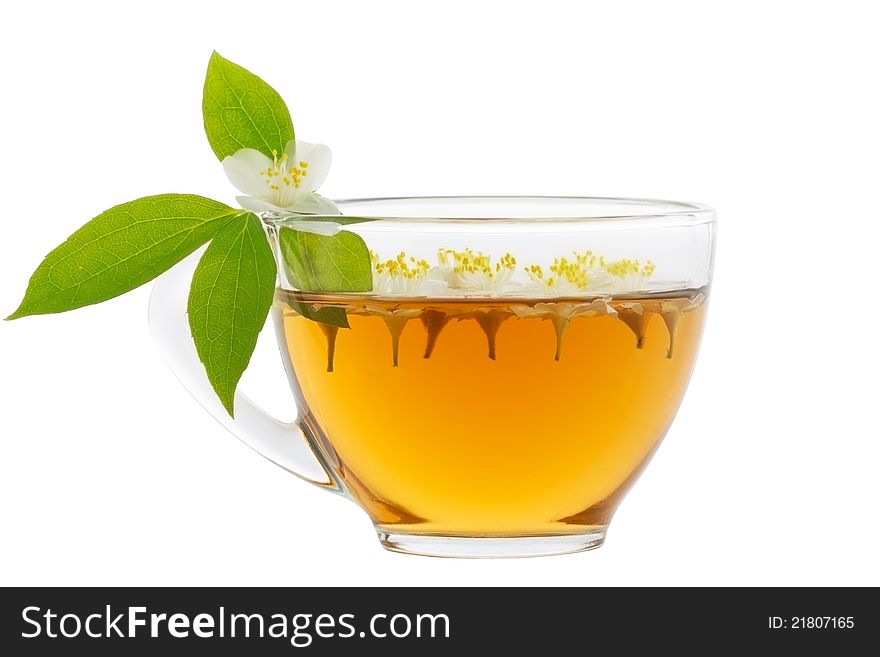 Herbal  tea isolated on white background. Herbal  tea isolated on white background