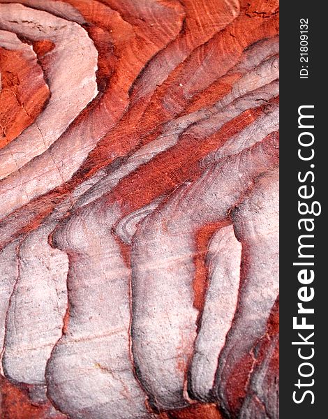 Sandstone gorge abstract pattern formation, Rose City cave, Siq, Petra, Jordan. Sandstone gorge abstract pattern formation, Rose City cave, Siq, Petra, Jordan