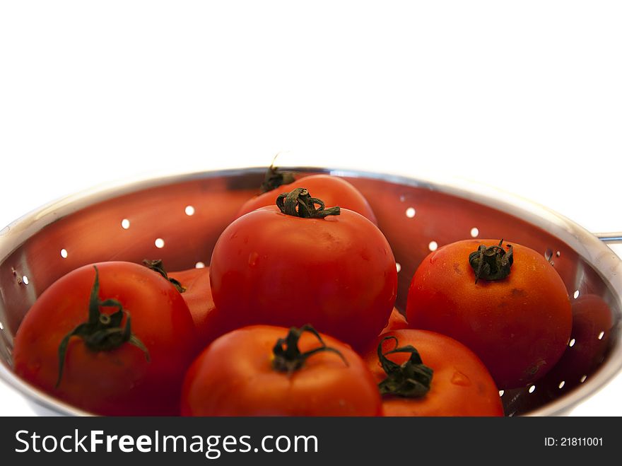 Tomatos in colander