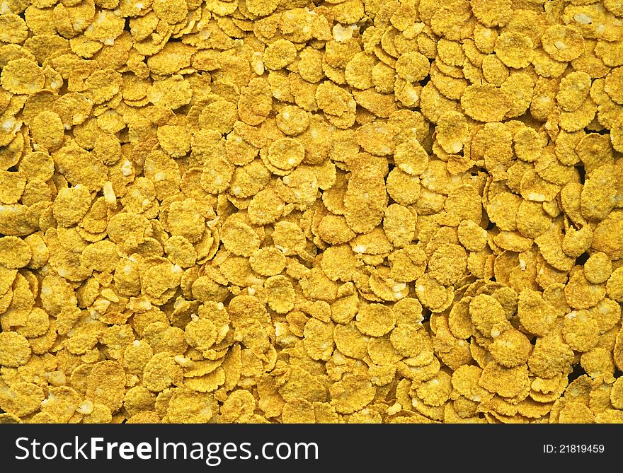 Corn Flakes Texture Background