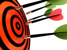 Dart Hitting The Target Stock Image Dart Hitting The Target Stock Image