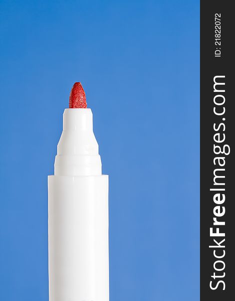 Single Red Marker Pen