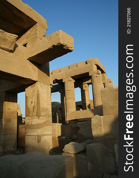 The ruin of Egyptian temple, Karnak