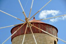 Greek Windmill Stock Photo Greek Windmill Stock Photo