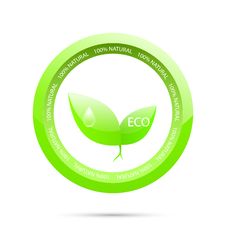 Green Label. Green Ecology Stock Photo Green Label. Green Ecology Stock Photo