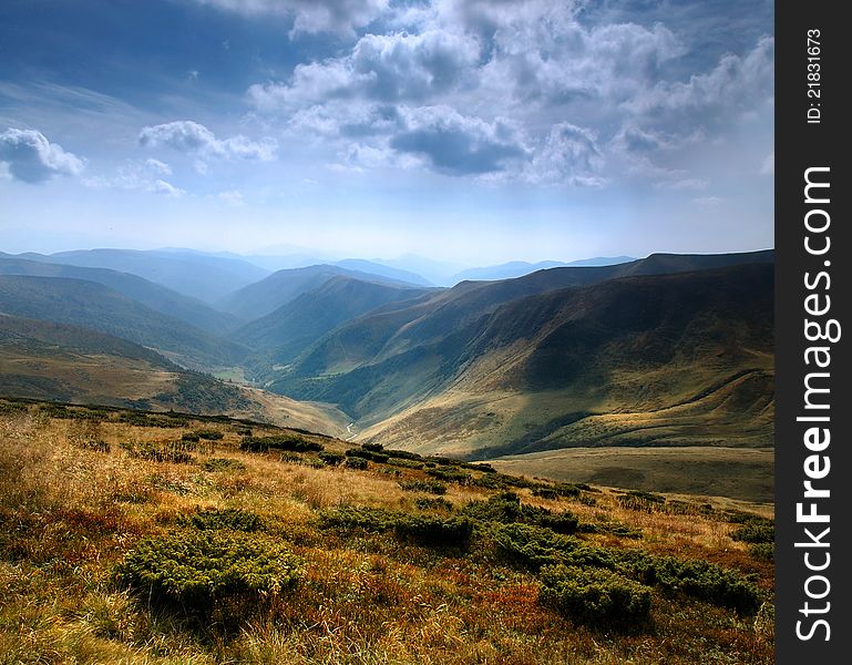Panorama Of The Carpathians