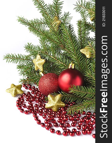 Christmas tree isolated on white background. Christmas tree isolated on white background