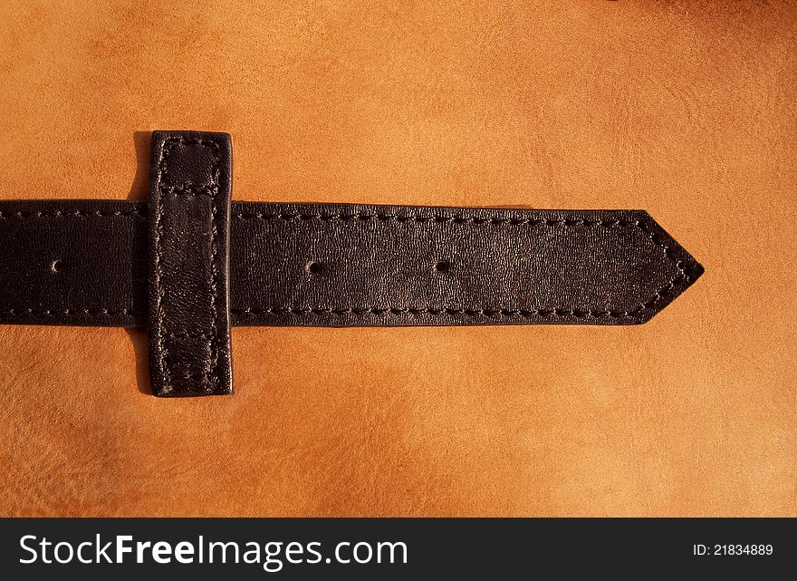 Leather Textured Belt Detail