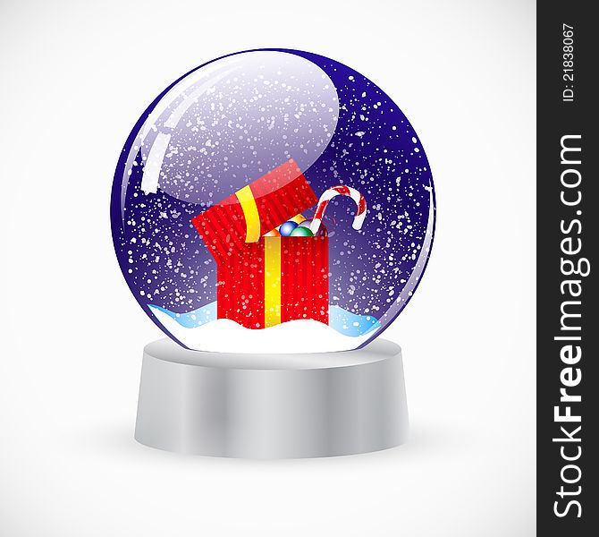 Christmas crystal snow ball