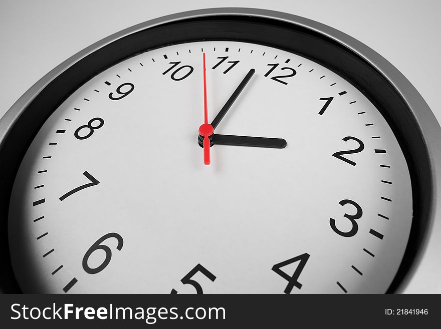 Classic Clock Macro Shot By Wide Angle Lens