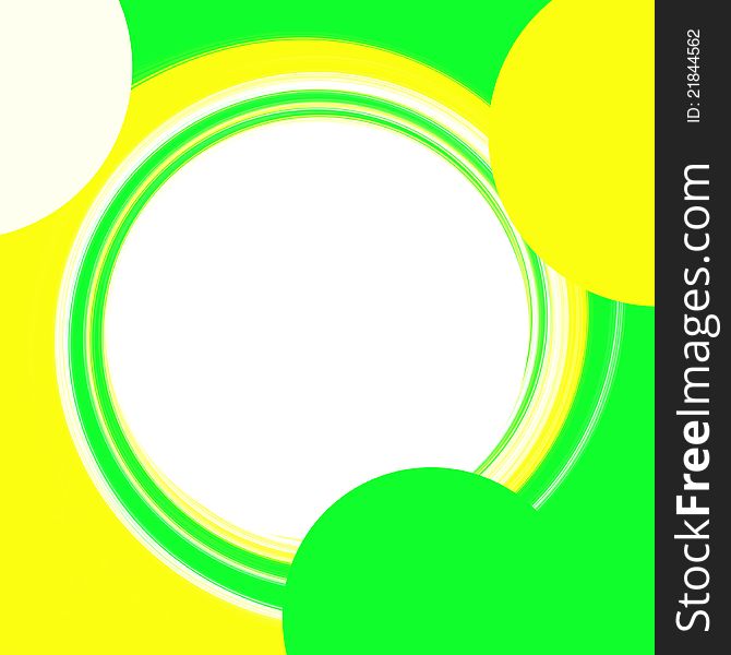 Bright abstract circular colored frame. Bright abstract circular colored frame