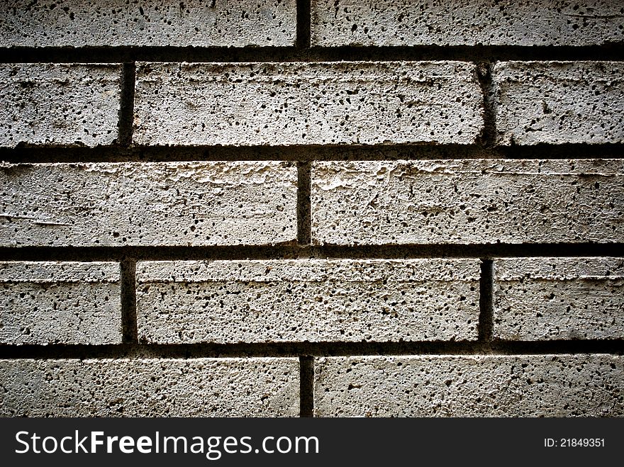 Details of white brick wall. Details of white brick wall