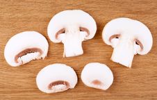 Sliced Champignon Mushrooms Royalty Free Stock Photos Sliced Champignon Mushrooms Royalty Free Stock Photos