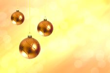 Hanging Ball Shape Christmas Decor Stock Image