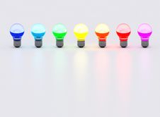 Disco Light Bulbs Royalty Free Stock Image