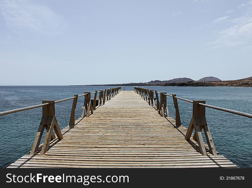 Arrieta Pier on Atlantic Ocean