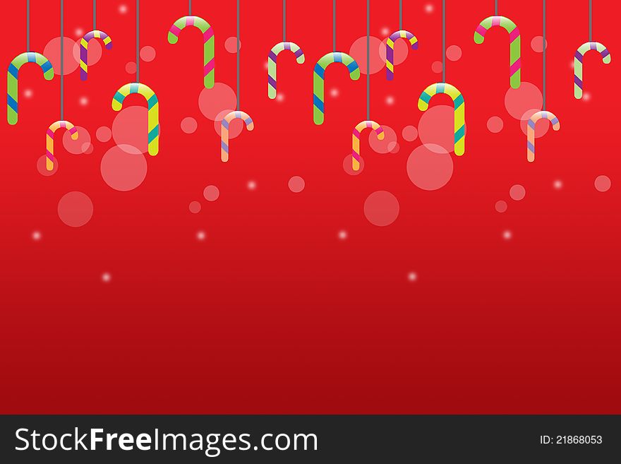 The field of lollipops and candies. logo Merry Christmas!. The field of lollipops and candies. logo Merry Christmas!