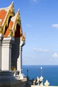 Buddhist Temple Near The Sea Royalty Free Stock Image