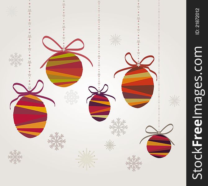 Christmas background with decorative balls. Christmas background with decorative balls