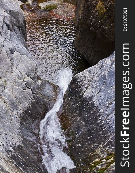 Autumn Waterfall in mountain