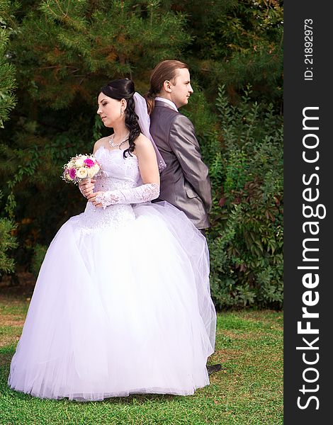 Happy Bride And Groom