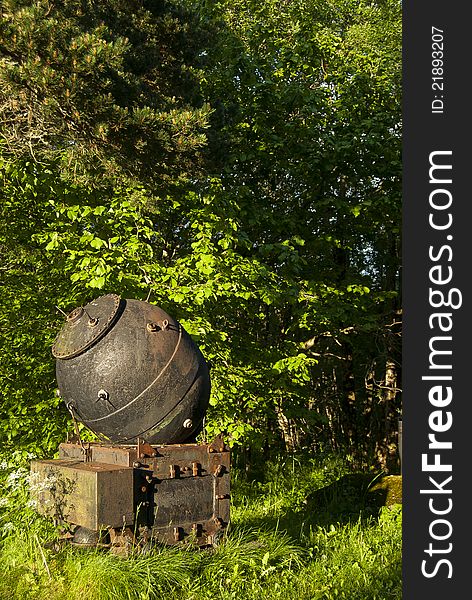 Naval mine at Austratt fort in Norway