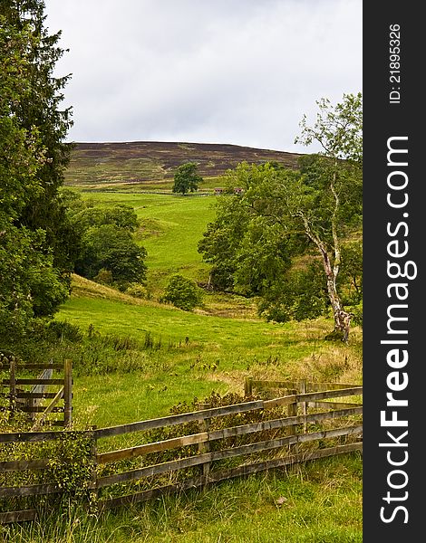 Farm land and hills in perthshire scotland. Farm land and hills in perthshire scotland