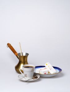 Oriental Sweets And Coffee Royalty Free Stock Photography Oriental Sweets And Coffee Royalty Free Stock Photography