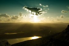 The Magic Sunset Stock Photography The Magic Sunset Stock Photography