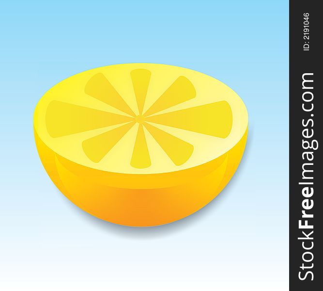 Yellow lemon made in CorelDraw X3
