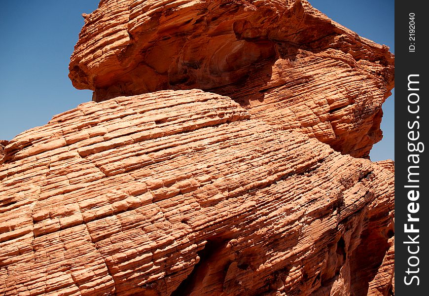 Red rock formations in the Valley of Fire